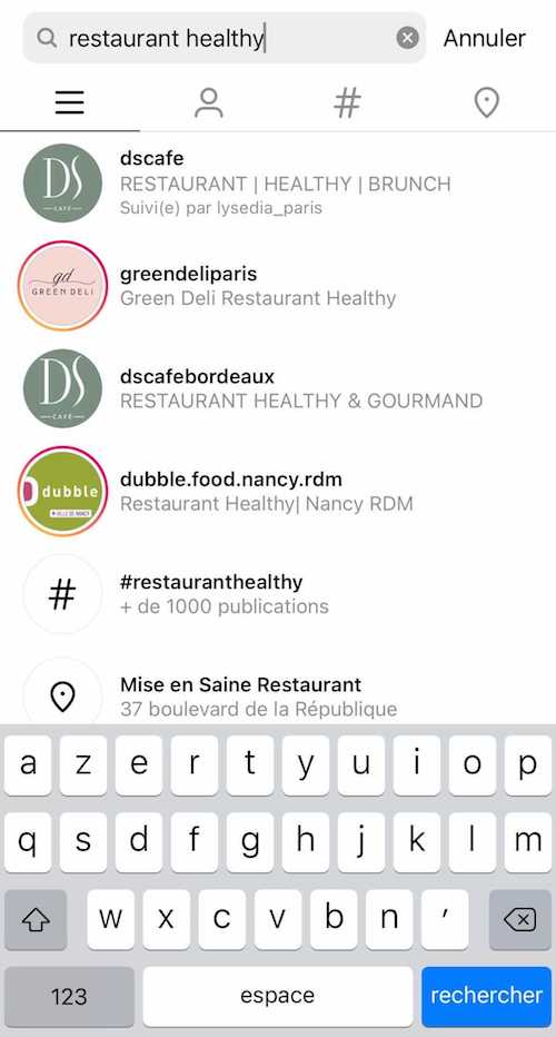 Votre nom d'utilisateur Instagram permet de référencer votre profil sur la plateforme